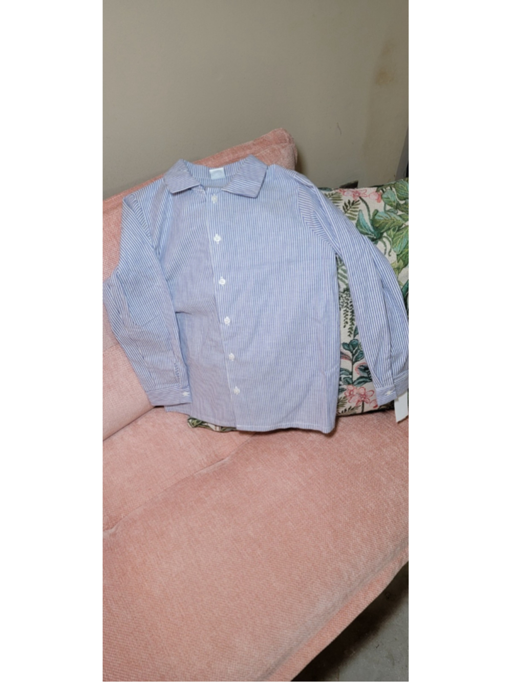 Nwt Edgehill Collection Boy Blue Button Down Dress Shirt 6
